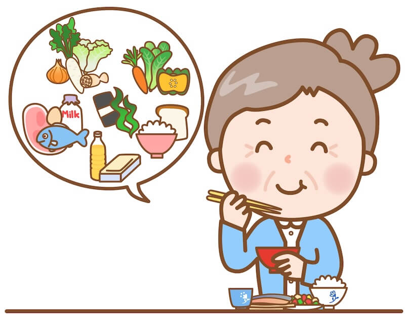 暑い日の食事